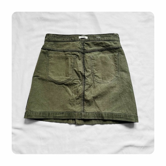 ★ NWT Kenzie High Waist Button Down Corduroy Mini Skirt - Green ★ - Picture 12 of 14